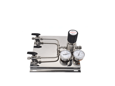 Two-Cylinder Manual Gas Control Panel