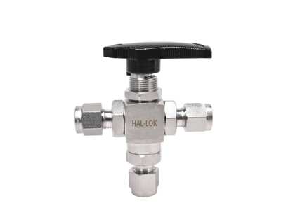 Ferrule Tee Ball Valve