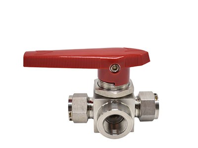 Ferrule Tee Internal Thread Ball Valve