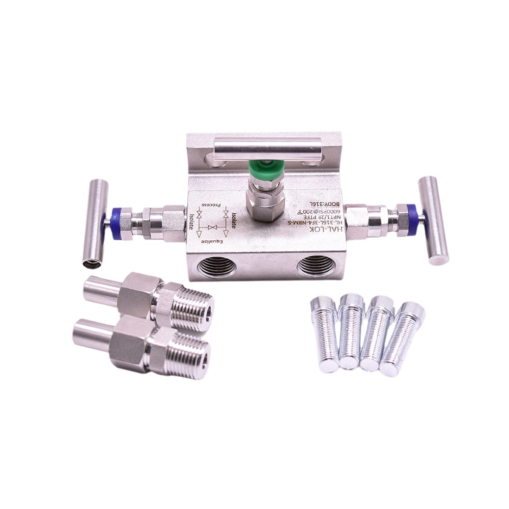 T-Type 3 Way Manifold Valve